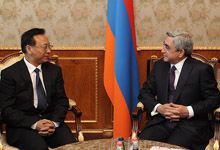 Նախագահ Սերժ Սարգսյանն ընդունել է Չինաստանի Գերագույն դատարանի նախագահի տեղակալ Ձյան Բիսինին