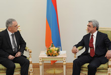 The newly appointed Ambassador of Albania to Armenia presented his credentials to President Serzh Sargsyan