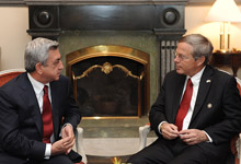 President Serzh Sargsyan visited the US Embassy in Yerevan