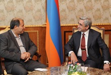 President Serzh Sargsyan received the delegation headed by the Minister of Interior of the Islamic Republic of Iran