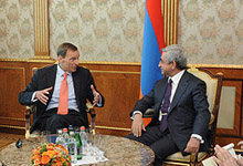 President Serzh Sargsyan received the Co-Chairs of the OSCE Minsk Group