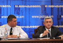 President Serzh Sargsyan participated at the senior staff meeting at the RA Police