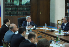 Նախագահ Սերժ Սարգսյանը աշխատանքային հանդիպում է ունեցել ՀՀ դատական իշխանության ներկայացուցիչների հետ