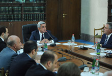 Президент Серж Саргсян провел рабочую встречу с представителями судебной власти
