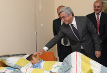 Президент Серж Саргсян посетил с рабочим визитом область Ширак 