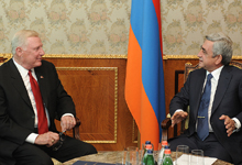 President Serzh Sargsyan received the US Congressman Dan Burton