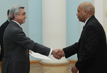 Newly appointed Ambassador of the Republic of South Africa presented his credentials to President Serzh Sargsyan