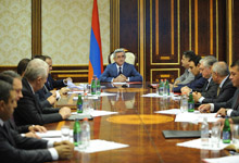 President Serzh Sargsyan invited a session of the National Security Council