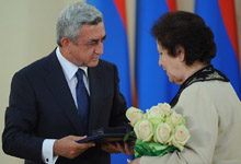 Президент Серж Саргсян по случаю двадцать первой годовщины Дня независимости вручил высокие государственные награды 
