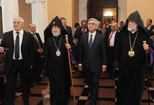 President Serzh Sargsyan participated at the re-opening of the renovated main premise of Matenadaran