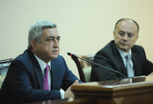 Serzh Sargsyan conducted a meeting at the Ministry of Defense of Armenia 