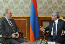 President Serzh Sargsyan received the Vice President of the German Bundestag Wolfgang Thierse