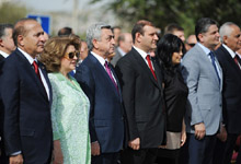 President Serzh Sargsyan attended a theatrical performance dedicated to the 2794th anniversary of the capital