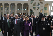 President Sargsyan attended the opening ceremony of the newly built depository of ancient manuscripts – matenadaran at the Holy See of Etchmiadzin