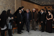 Президент Серж Саргсян в Дилижане имел встречу с представителями творческих союзов РА