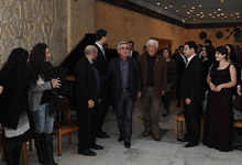 Президент Серж Саргсян в Дилижане имел встречу с представителями творческих союзов РА