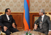 President Serzh Sargsyan received the Chairman of SDHP Sedrak Ajemian