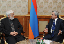 President Serzh Sargsyan received the Chairman of the Chamber of Accounts of Bulgaria Valeri Dimitrov