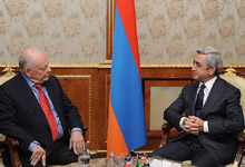 Նախագահ Սերժ Սարգսյանն ընդունել է Ամստերդամի Թագավորական կոնցերտգեբաու նվագախմբի դիրիժոր Լորին Մաազելի գլխավորած պատվիրակությանը
