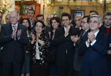 President Sargsyan attended the ceremony of presentation of the book dedicated to the life and activities of the international grandmaster Levon Aronian