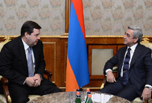 Նախագահ Սերժ Սարգսյանն ընդունել է ՌԴ &laquo;Ռոսգրանիցա&raquo; դաշնային գործակալության ղեկավար Դմիտրի Բեզդելովին
