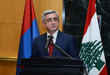 Президент Серж Саргсян встретился с представителями армянской общины Ливана