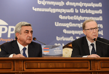 The President of Armenia, Chairman of the RPA Serzh Sargsyan made a statement at the conclusion of the Yerevan Summit of the leaders of the EPP Eastern Partnership member states