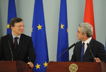 President Serzh Sargsyan received the President of the European Commission Jose Manuel Barroso