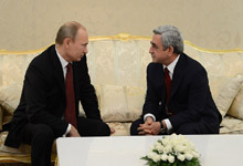 President Sargsyan participated at the Council of the Heads of the CIS member states in Turkmenistan, met with the RF President Vladimir Putin