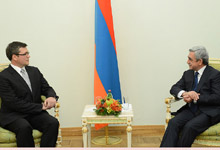 Newly appointed Ambassador of Estonia to Armenia Priit Turk presented his credentials to President Serzh Sargsyan