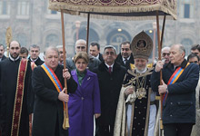 Серж Саргсян присутствовали на торжественной литургии по случаю праздника Святого Рождества и Богоявления