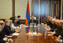 President invited a meeting with the participation of the RA Minister of Education and Science and rectors of the state higher education institutions