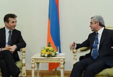 President received delegation headed by the Prime Minister of Georgia Bidzina Ivanishvili 