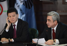 Serzh Sargsyan participated at the Presidential Council of the International Chess Federation in Tsakhkadzor 