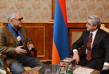 President of Armenia received the film director, Executive Director of the Mosfilm movie production concern Karen Shahnazarov