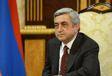 President of the Russian Federation V. Putin congratulated the President-elect Serzh Sargsyan