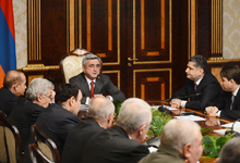 President Serzh Sargsyan invited a meeting of the National Security Council in the extended format