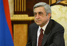 Президент Серж Саргсян получает поздравления в связи с переизбранием