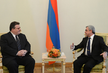 President Serzh Sargsyan received the Minister of Foreign Affairs of Lithuania Linas Linkevičius