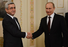 President Serzh Sargsyan met in Moscow with the President of the Russian Federation Vladimir Putin