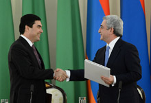 President Serzh Sargsyan had a telephone conversation with the President of Turkmenistan Gurbanguli Berdimuhamedov