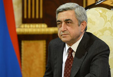 President Serzh Sargsyan sent a congratulatory letter to the President of China Xi Jinping