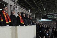 President Serzh Sargsyan attended the Armenia-Czech Republic football match