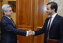 President received the newly appointed UN Resident Coordinator/UNDP Resident Representative in Armenia Bradley Busetto