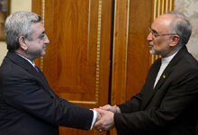 Նախագահ Սերժ Սարգսյանն ընդունել է Իրանի արտաքին գործերի նախարար Ալի Աքբար Սալեհիին