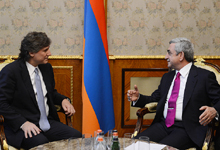 President Serzh Sargsyan received the Vice President and President of Senate of Argentine Amado Boudou