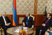 President Serzh Sargsyan received the Mayor of Bucharest Sorin Mircea Oprescu