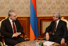 President Serzh Sargsyan received the Chairman of the Board of the Eurasian Economic Commission Victor Khristenko