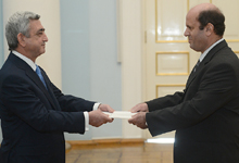 The newly appointed Ambassador of Lebanon to Armenia presented his credentials to Serzh Sargsyan