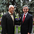 Serzh Sargsyan with his father, Azat Sargsyan